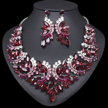 Load image into Gallery viewer, Fashion Crystal Necklace Earrings Set - winsomesboutique
