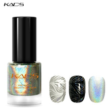 Load image into Gallery viewer, KADS 9.5ml Two in one Nail Polish &amp; stamp polish Laser silver branded nail polish - winsomesboutique
