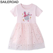 Load image into Gallery viewer, SAILEROAD Baby Girl Fancy Floral Print Dress for Summer - winsomesboutique
