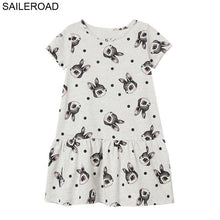 Load image into Gallery viewer, SAILEROAD Baby Girl Fancy Floral Print Dress for Summer - winsomesboutique
