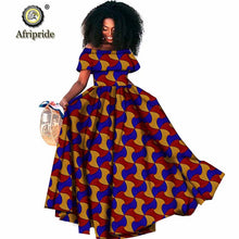 Load image into Gallery viewer, African Casual Print Maxi A-Line Off Shoulder Wax Attire Party Wedding Dress - winsomesboutique
