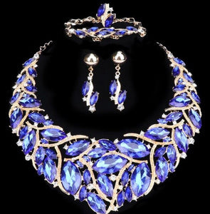 Bohemia Crystal Necklace Sets Bridal - winsomesboutique