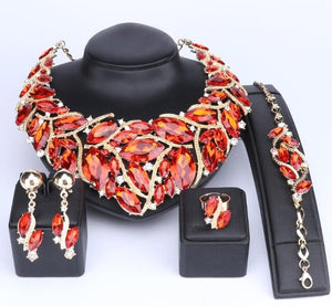 Bohemia Crystal Necklace Sets Bridal - winsomesboutique