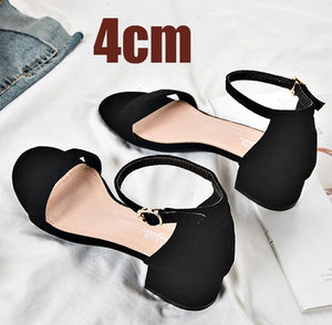Beige Black Gladiator Summer Office High Heels Shoes - winsomesboutique