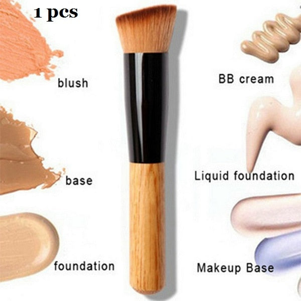Natural Bamboo Professional Makeup Brushes Set - winsomesboutique