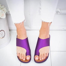 Load image into Gallery viewer, PU Leather Comfy Platform Flat Sole Ladies Sandal - winsomesboutique
