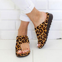 Load image into Gallery viewer, PU Leather Comfy Platform Flat Sole Ladies Sandal - winsomesboutique
