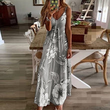 Load image into Gallery viewer, Summer Sleeveless Floral Print Maxi Long Beach Dresses - winsomesboutique
