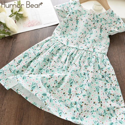 Humor Bear Girls Cotton Fresh Floral Dress - winsomesboutique