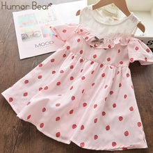 Load image into Gallery viewer, Humor Bear Girls Cotton Fresh Floral Dress - winsomesboutique

