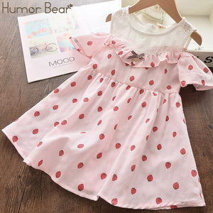 Humor Bear Girls Cotton Fresh Floral Dress - winsomesboutique
