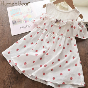 Humor Bear Girls Cotton Fresh Floral Dress - winsomesboutique