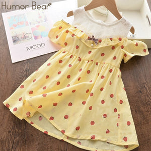 Humor Bear Girls Cotton Fresh Floral Dress - winsomesboutique