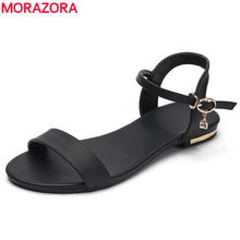 Load image into Gallery viewer, MORAZORA Plus size 34-46 New genuine leather women sandals - winsomesboutique
