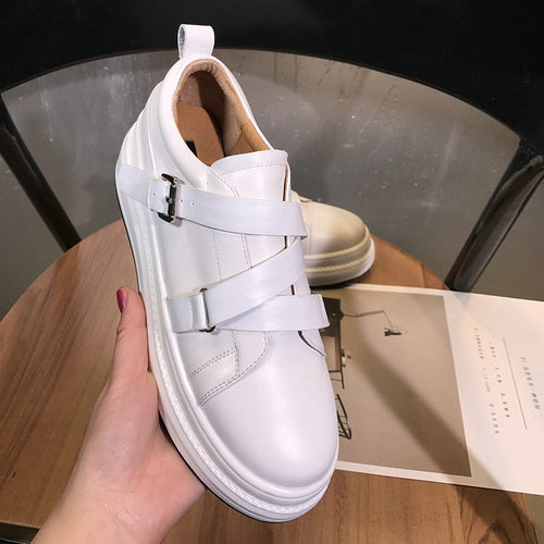 EshtonShero Women's Shoes Vulcanize Platform Shoes Woman Pumps Sneakers Wedge Med Heels Ladies Elastic band Casual Shoe Size 3-9 - winsomesboutique