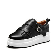 Load image into Gallery viewer, EshtonShero Women&#39;s Shoes Vulcanize Platform Shoes Woman Pumps Sneakers Wedge Med Heels Ladies Elastic band Casual Shoe Size 3-9 - winsomesboutique
