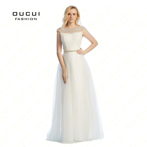 Real Pictures Special Occasion Pearl Beading Prom Dresses - winsomesboutique