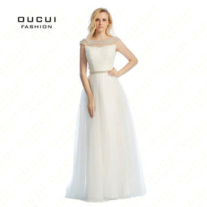 Real Pictures Special Occasion Pearl Beading Prom Dresses - winsomesboutique