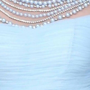Real Pictures Special Occasion Pearl Beading Prom Dresses - winsomesboutique