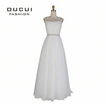 Load image into Gallery viewer, Real Pictures Special Occasion Pearl Beading Prom Dresses - winsomesboutique
