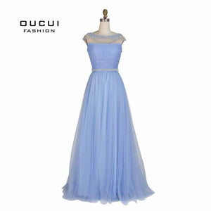 Real Pictures Special Occasion Pearl Beading Prom Dresses - winsomesboutique
