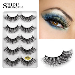 5 Pairs Mink False Eyelashes - winsomesboutique