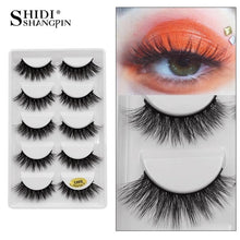 Load image into Gallery viewer, 5 Pairs Mink False Eyelashes - winsomesboutique
