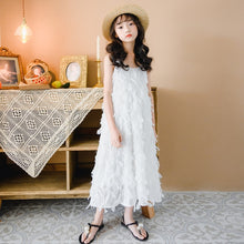 Load image into Gallery viewer, 100% Cotton White Lace Dresses for Girls - winsomesboutique
