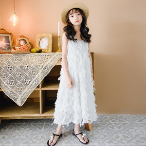 100% Cotton White Lace Dresses for Girls - winsomesboutique