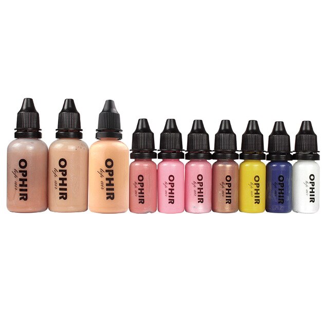 OPHIR 10 Bottles Airbrush Makeup Inks Set - winsomesboutique