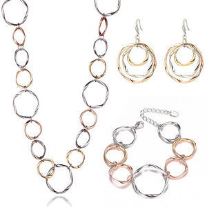 Mix Color Round Geometric Jewelry Sets - winsomesboutique