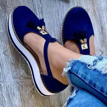 Load image into Gallery viewer, Strap Flock Summer Shoes - winsomesboutique
