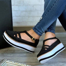 Load image into Gallery viewer, Strap Flock Summer Shoes - winsomesboutique
