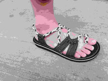 Load image into Gallery viewer, Women Flat Shoes Nylon Rope Flip Flops Sandal - winsomesboutique
