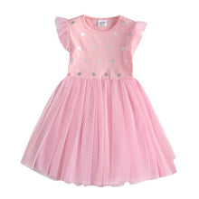 Load image into Gallery viewer, DXTON Flying Sleeve Kids Unicorn Party Dresses Children Clothing 3-8Y - winsomesboutique
