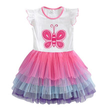 Load image into Gallery viewer, DXTON Flying Sleeve Kids Unicorn Party Dresses Children Clothing 3-8Y - winsomesboutique
