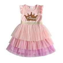 Load image into Gallery viewer, DXTON Flying Sleeve Kids Unicorn Party Dresses Children Clothing 3-8Y - winsomesboutique
