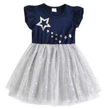 Load image into Gallery viewer, DXTON Flying Sleeve Kids Unicorn Party Dresses Children Clothing 3-8Y - winsomesboutique
