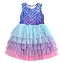 Load image into Gallery viewer, DXTON Flying Sleeve Kids Unicorn Party Dresses Children Clothing 3-8Y - winsomesboutique
