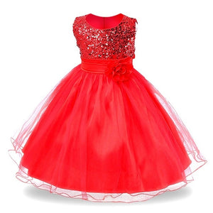 1-14 yrs teenagers Girls Dress Wedding Party Princess Christmas Dresses - winsomesboutique