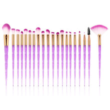 Load image into Gallery viewer, 20pcs Diamond Makeup Brush Set Contour Beauty Cosmetic Colorful For Make Up Tool - winsomesboutique
