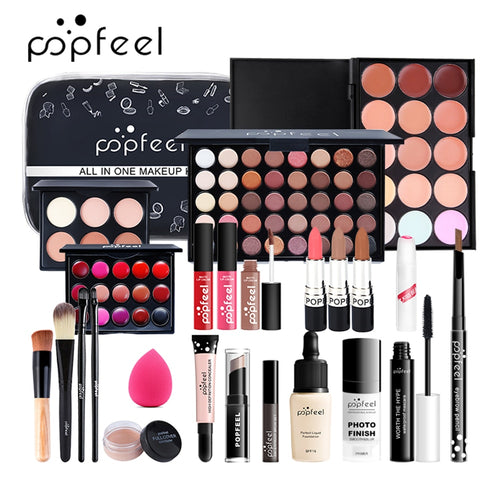 POPFEELX  ALL IN ONE Full Professional 24Pcs/Set Makeup Kit For Girl (KIT003) - winsomesboutique