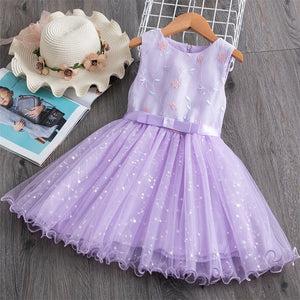 Sequined Girl Baby Clothes Princess Dress For Child Birthday Party Toddler Dresses Kid Dresses for 3 4 5 6 7 8  Years old Girls - winsomesboutique