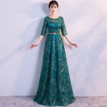 Load image into Gallery viewer, Shiny Sequin Long Evening Dress - winsomesboutique
