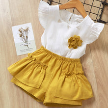 Load image into Gallery viewer, Melario Cotton Summer Vest Two Piece Sleeveless Girls Clothes Suit Casual Dot Outfits - winsomesboutique
