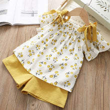 Load image into Gallery viewer, Melario Cotton Summer Vest Two Piece Sleeveless Girls Clothes Suit Casual Dot Outfits - winsomesboutique
