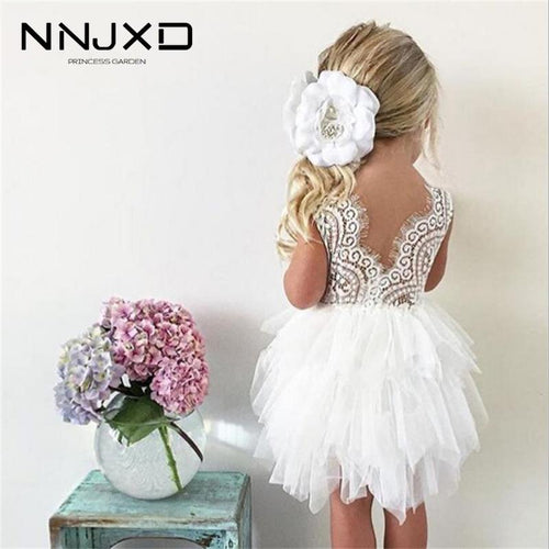 Elegant White Beading Summer Dresses For Girl 2020  Ceremony 4 5 6 Years Teenage Girl Costume - winsomesboutique