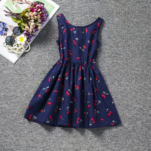 Load image into Gallery viewer, 3-12 Years Girls Summer Polka-Dot Dress Sleeveless Bow Ball Gown Clothing - winsomesboutique
