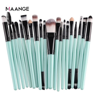 MAANGE 20 Pcs Makeup Brush Set Pro Foundation Powder Eyebrow Brush Double Head Brush Beauty Make Up Kits Tool - winsomesboutique