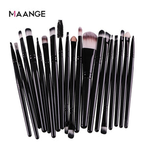 MAANGE 20 Pcs Makeup Brush Set Pro Foundation Powder Eyebrow Brush Double Head Brush Beauty Make Up Kits Tool - winsomesboutique